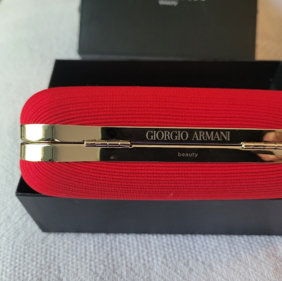 Giorgio Armani red cloth clutch - Picture 4 of 4